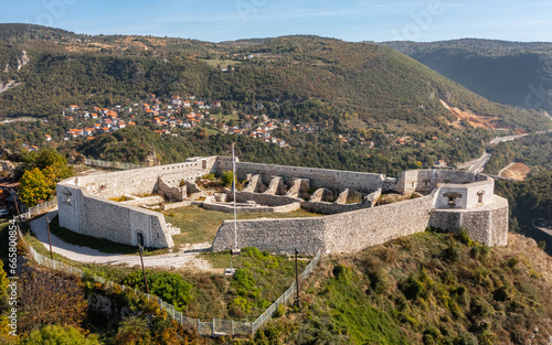 Aerial view of White Fortress in Sarajevo photo