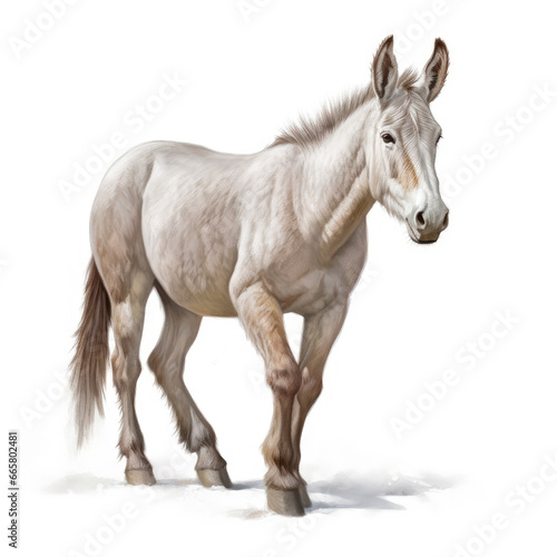 Realistic Mule - Clean Full Body. , Medieval Fantasy RPG Illustration