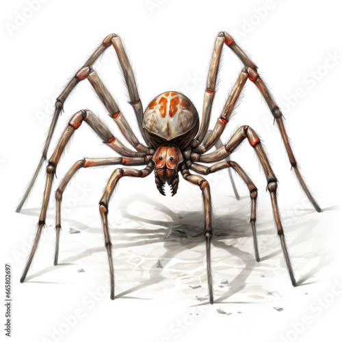 Realistic Spider: Up-close and Personal , Medieval Fantasy RPG Illustration