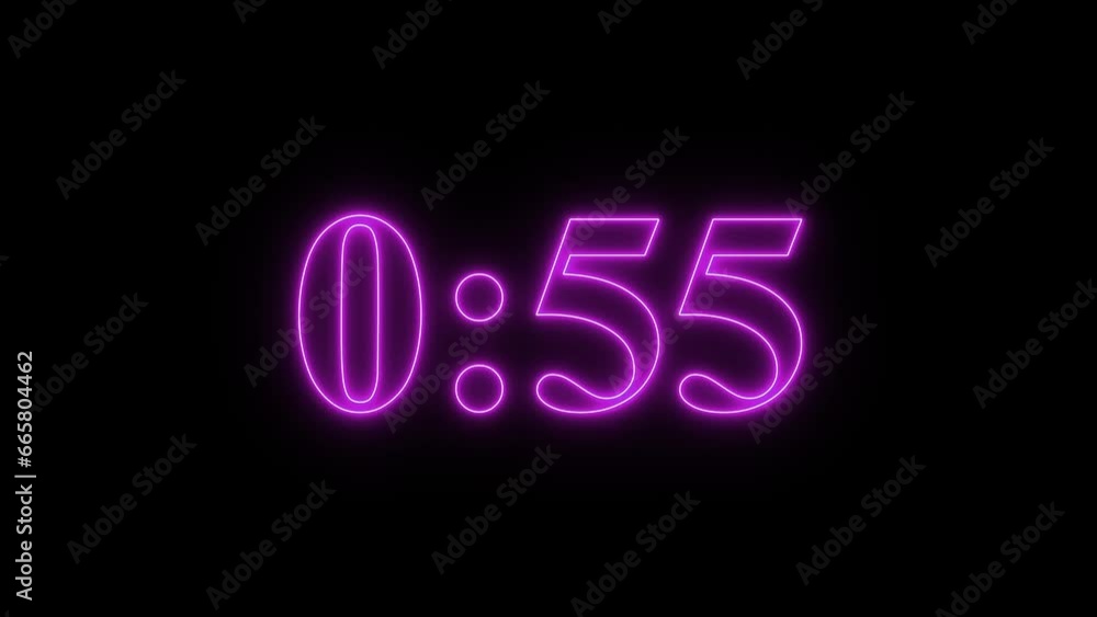Digital One-Minute Countdown Timer Digital One-Minute Countdown Timer