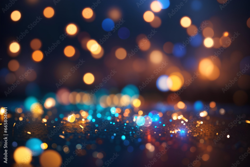 Holiday light bokeh background, Element for design. Christmas and New Year background. Decoration for wallpaper desktop, poster, cover booklet	