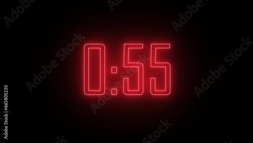 Digital One-Minute Countdown Timer