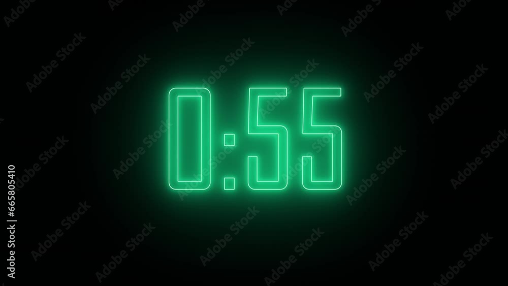 Digital One-Minute Countdown Timer Digital One-Minute Countdown Timer
