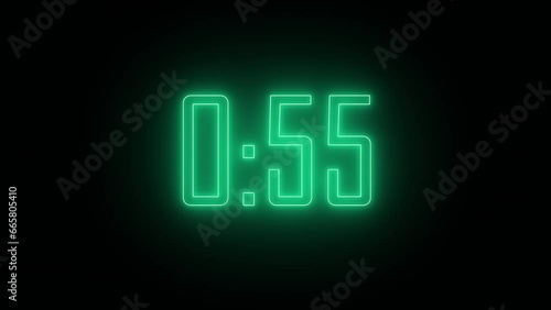Digital One-Minute Countdown Timer