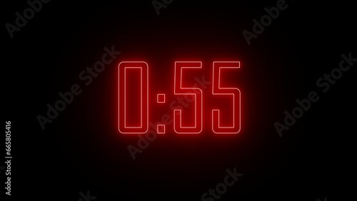 Digital One-Minute Countdown Timer