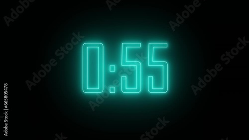 Digital One-Minute Countdown Timer