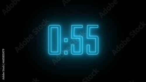 Digital One-Minute Countdown Timer