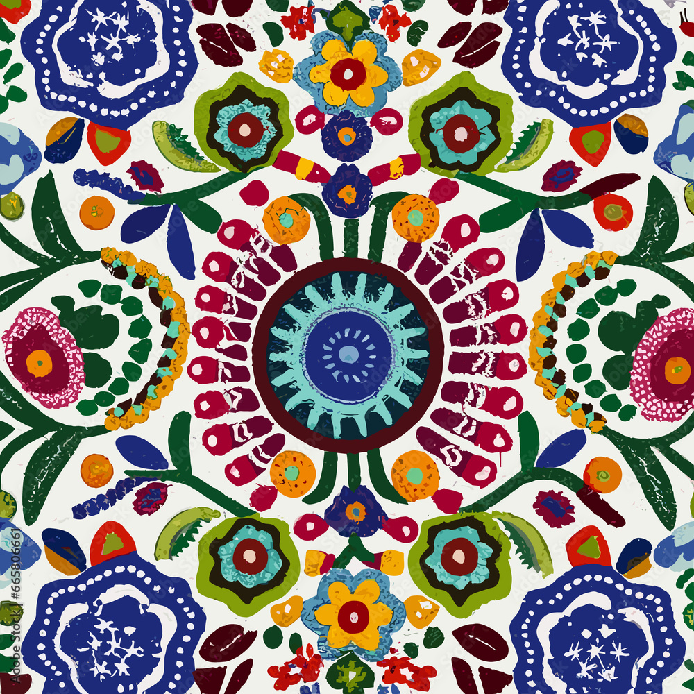 Fototapeta premium Mexican embroidery