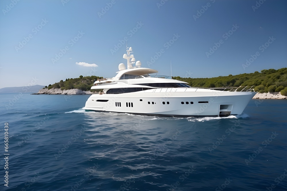 yacht in the sea yacht in the sea
