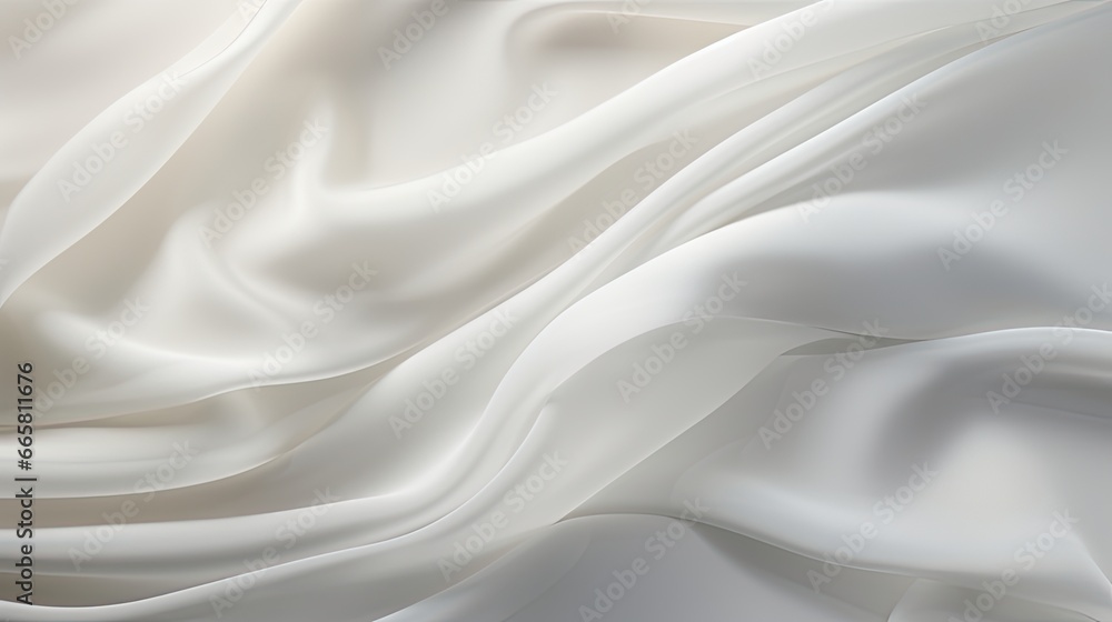 Fototapeta premium white satin fabric - generative ai