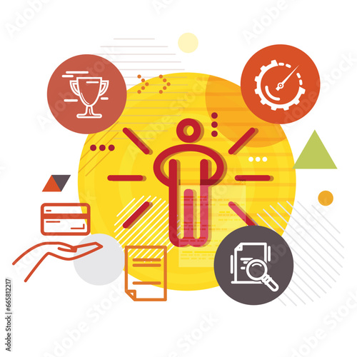 Human Resource Management Abstract - Illustration