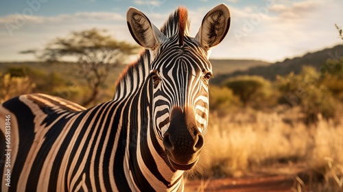 Zebra on safari