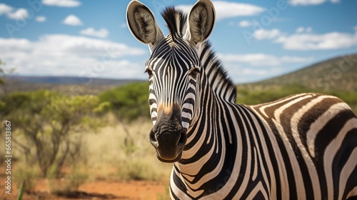 Zebra on safari