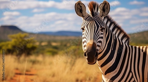 Zebra on safari