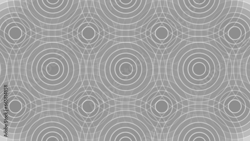 Grey abstract background with circles