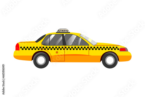 taxi cab isolated on white, png image, png car