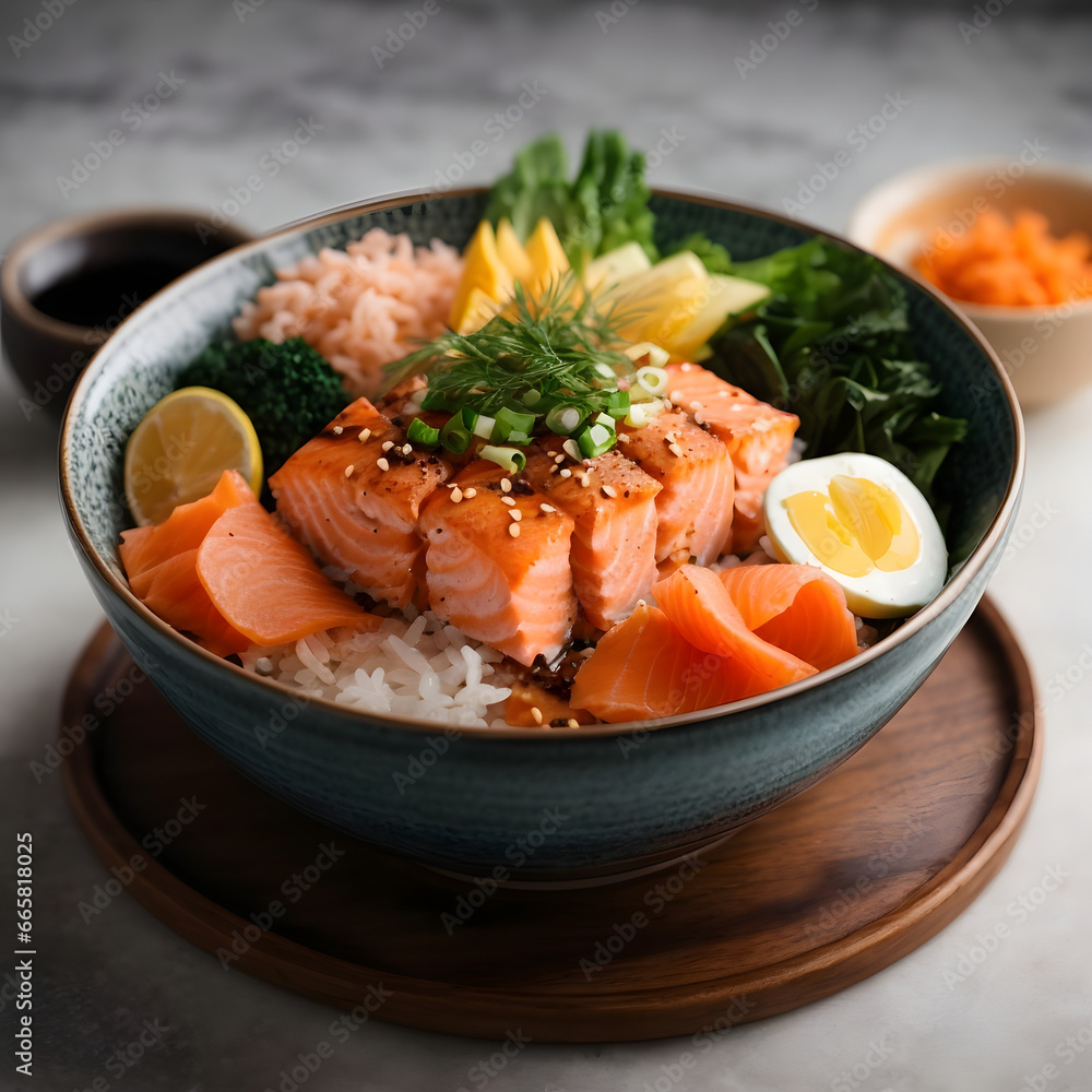 Salmon Kaisen Donburi - Fresh and Flavorful Japanese Seafood Bowl Salmon Kaisen Donburi - Fresh and Flavorful Japanese Seafood Bowl