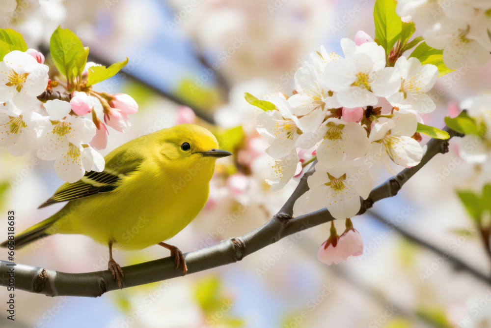 A serene and colorful bird meticulously building its nest, surrounded by a tranquil natural environment, evoking a sense of peace and harmony. The bird's focused actions reflect the serenity of its ne A serene and colorful bird meticulously building its nest, surrounded by a tranquil natural environment, evoking a sense of peace and harmony. The bird's focused actions reflect the serenity of its ne