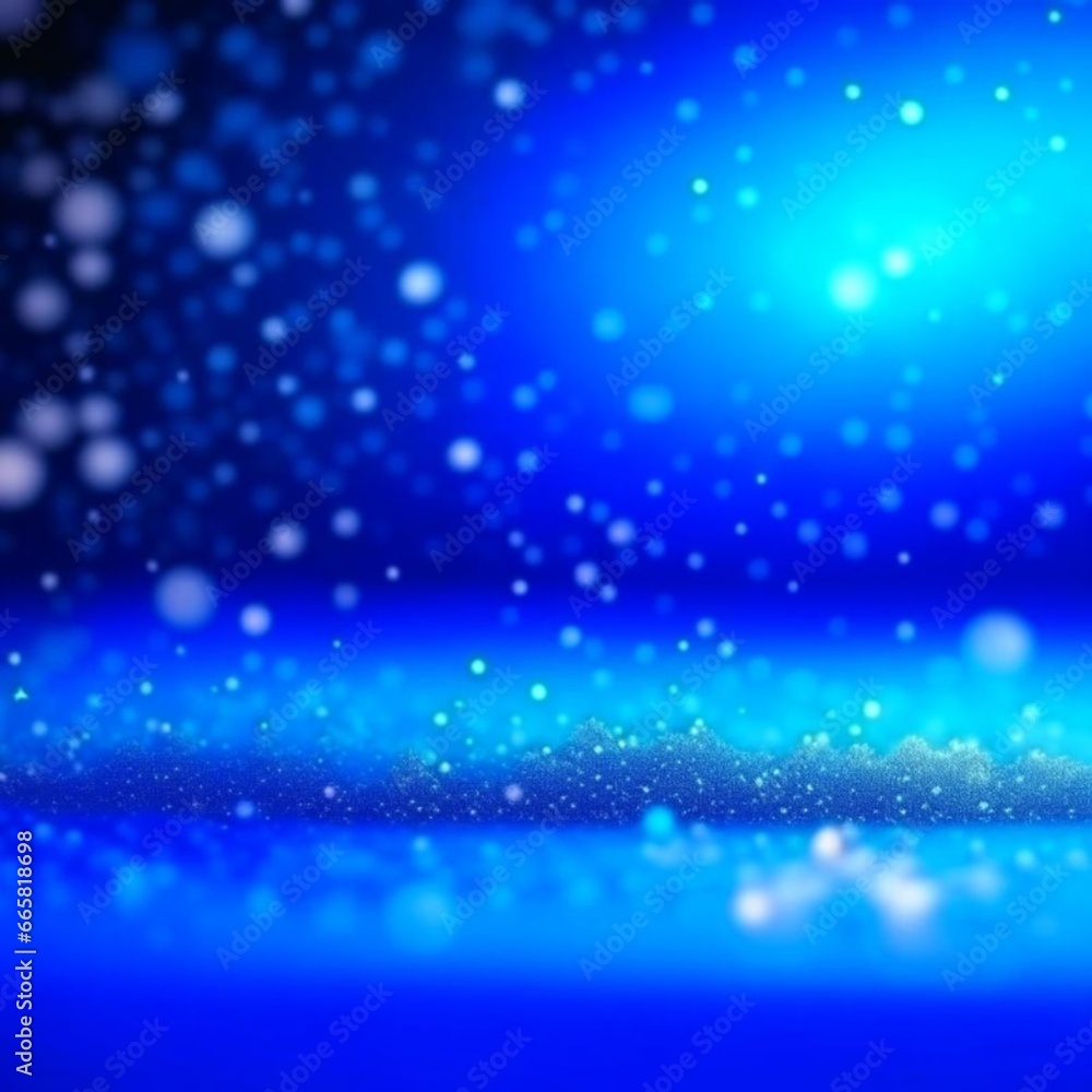 Realistic fairytale New Year winter background with snow, snowflakes. Blurred bokeh effect. Place for text. Winter holiday, Christmas greetings. Current concept for greeting card, wallpaper. 