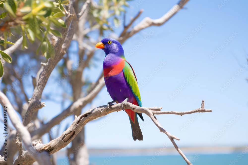 A vibrant and colorful bird carefully constructing its nest, diligently weaving together twigs, leaves, and feathers to create a cozy and secure home for its future offspring. A testament to the bird' A vibrant and colorful bird carefully constructing its nest, diligently weaving together twigs, leaves, and feathers to create a cozy and secure home for its future offspring. A testament to the bird'