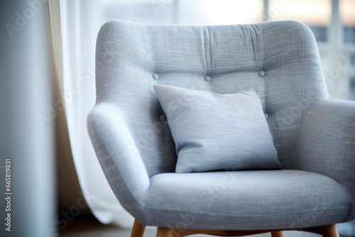 Moden Scandinavian chair, minimal interior