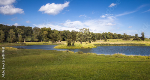 Beautiful Landscape in Jægersborg, deer Garden PArk, Denmark photo