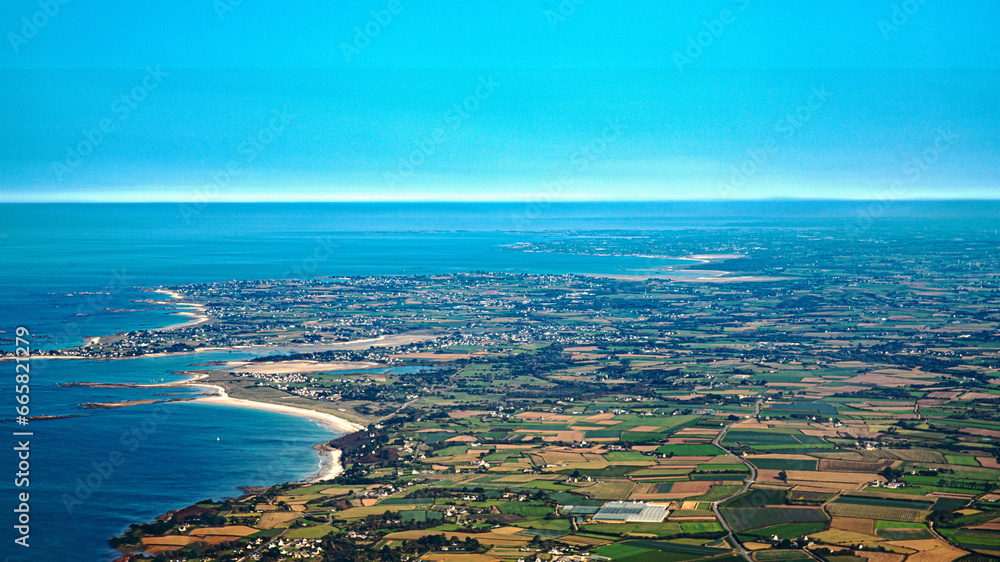 brest fnistere in french britania atlantic ocean coastline between le conquet and vierge island