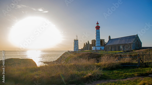 brest fnistere in french britania atlantic ocean coastline between le conquet and vierge island