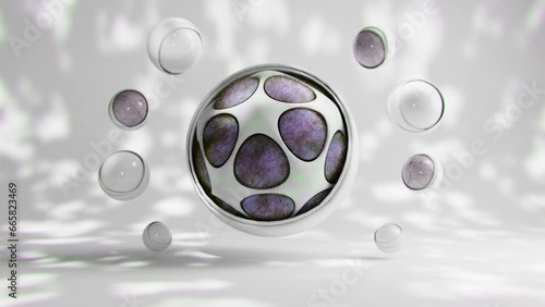 Fluffball Spinning in a 3D animation