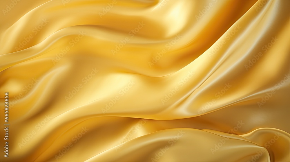 Fototapeta premium golden silk background - generative ai