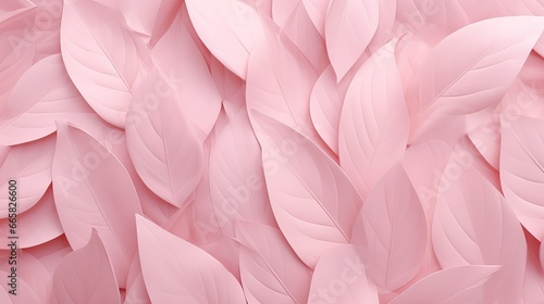 pink leaves background, 3d rendering, 3d illustration, soft pink color, paper leaves, floral wallpaper, leaves pattern, paper craft, decorative leaves pattern, texture