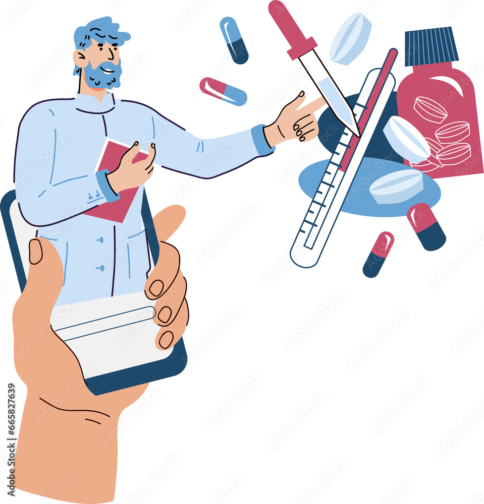 Online doctor consultation or pharmacy store concept, Telemedicine online healthcare medical services. Online doctor consultation or pharmacy store concept, Telemedicine online healthcare medical services.