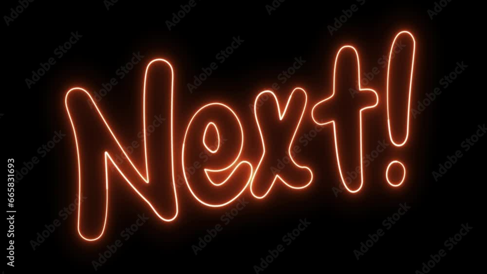 Next text font with light. Luminous and shimmering haze inside the letters of the text Next. Next neon sign. Next text font with light. Luminous and shimmering haze inside the letters of the text Next. Next neon sign.