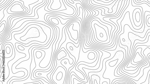 Fractal lines background. Topographic map like abstract backdrop