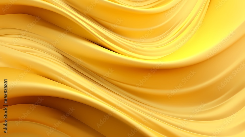 Golden wavy silk motion background seamless loop