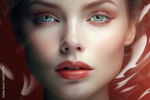 Wallpaper Mural Portrait of a beautiful young woman with beautiful makeup. Style, fashion and beauty concept Torontodigital.ca