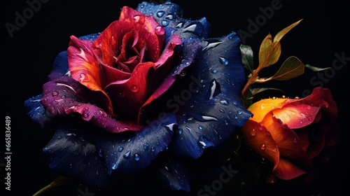 Colorful dark and moody flower © Orxan