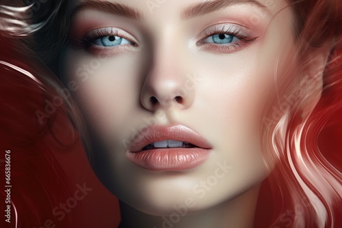 Wallpaper Mural Portrait of a beautiful young woman with beautiful makeup. Style, fashion and beauty concept Torontodigital.ca