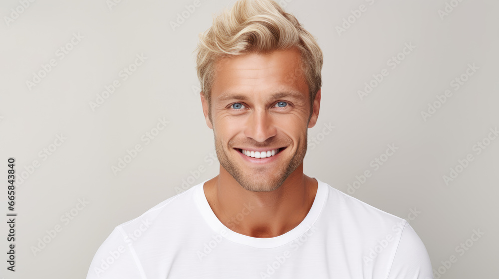 Obraz premium Smiling man for ads