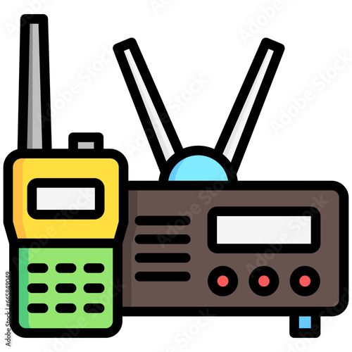 Transceiver icon are typically used in a wide range of applications, including websites, apps, presentations, and documents related to military topics.