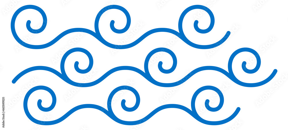 Blue swirl lines. Water waves abstract pattern Blue swirl lines. Water waves abstract pattern