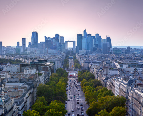 Paris from the roof of the Triumphal Arch © adisa