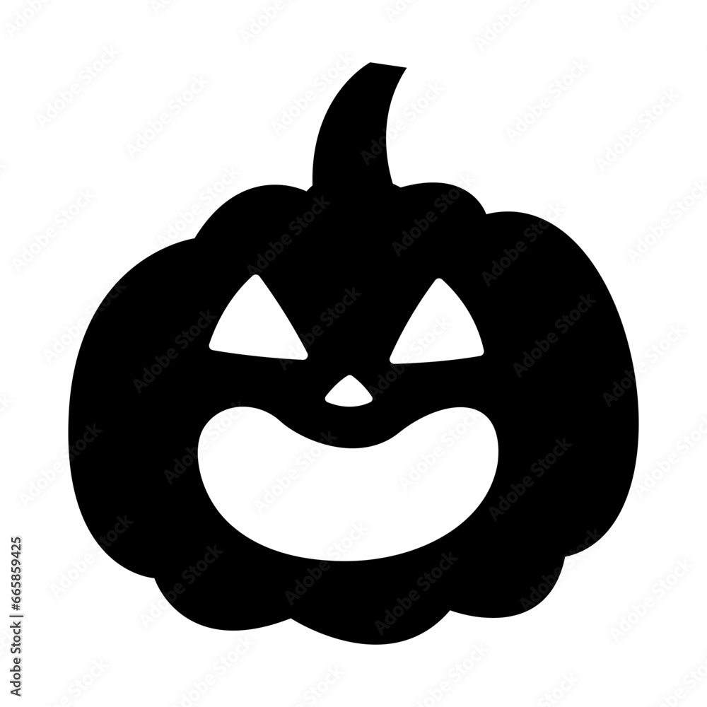 Halloween Pumpkin Face Vector Icon