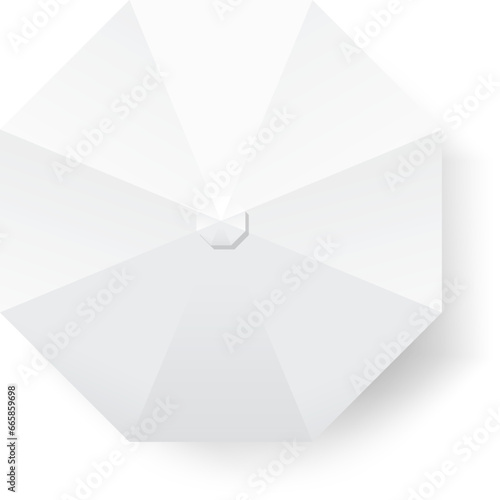 Marquee tent top view. White canopy for outdoor party or merchandise event. Blank sunshade umbrella. Holiday pavilion booth mockup.