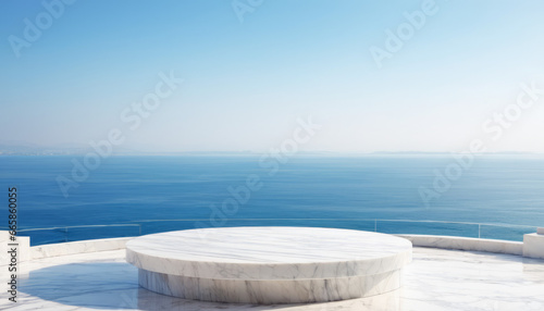 White marble podium with sea view  © Marouani Mohamed