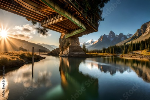 bridge on the lake