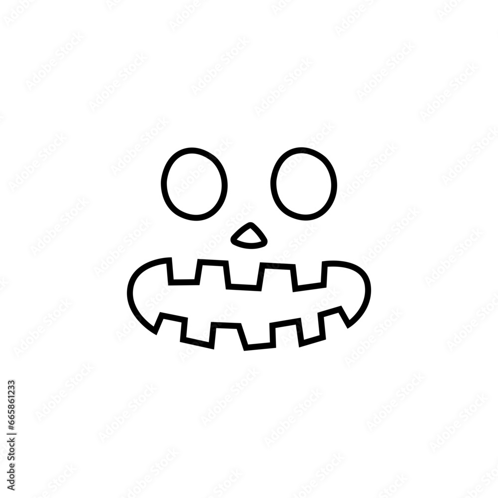 Halloween Pumpkin Face Vector Icon Halloween Pumpkin Face Vector Icon