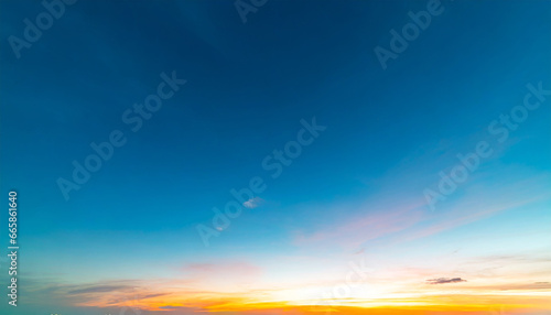 colorful cloudy sky at sunset gradient color sky texture abstract nature background © Enzo
