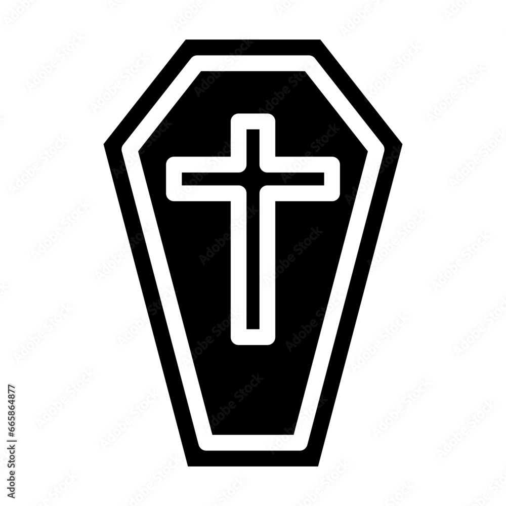 Obraz premium Coffin icon