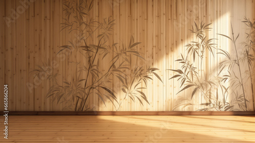 Tropical Bamboo  Wooden Panel